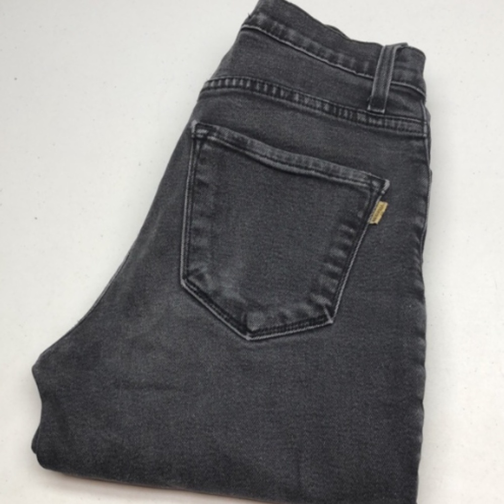MADE IN USA 🇺🇸 VIBRANT GRAYWASH HIGH-RISE SLIM TAPERED JEANS 5/26x27 🇺🇸